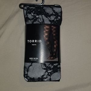NWT torrid lace pantyhose/tights